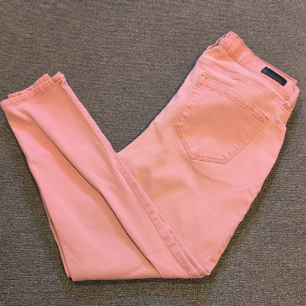 Nicole Miller Coral Skinny Jeans